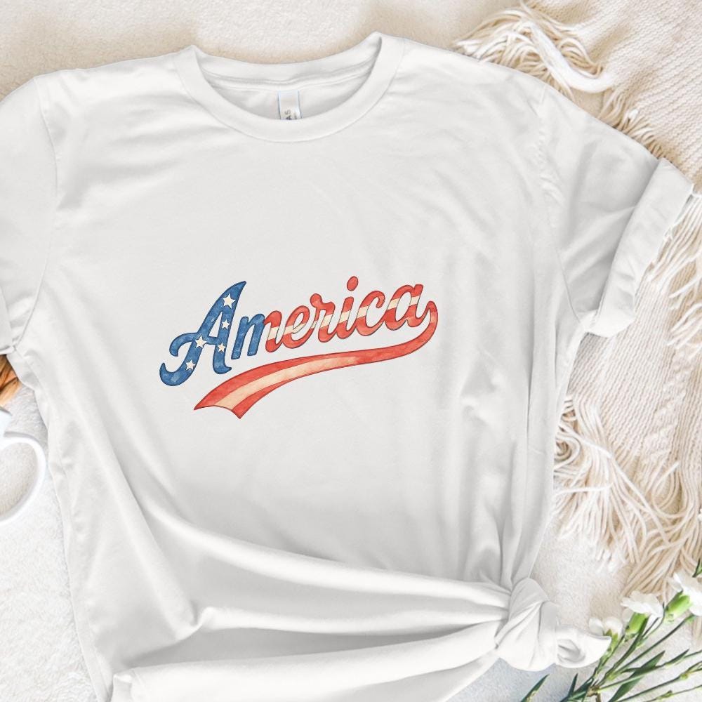 4th of July PNG, USA PNG - 300 DPI Design for T-Shirt