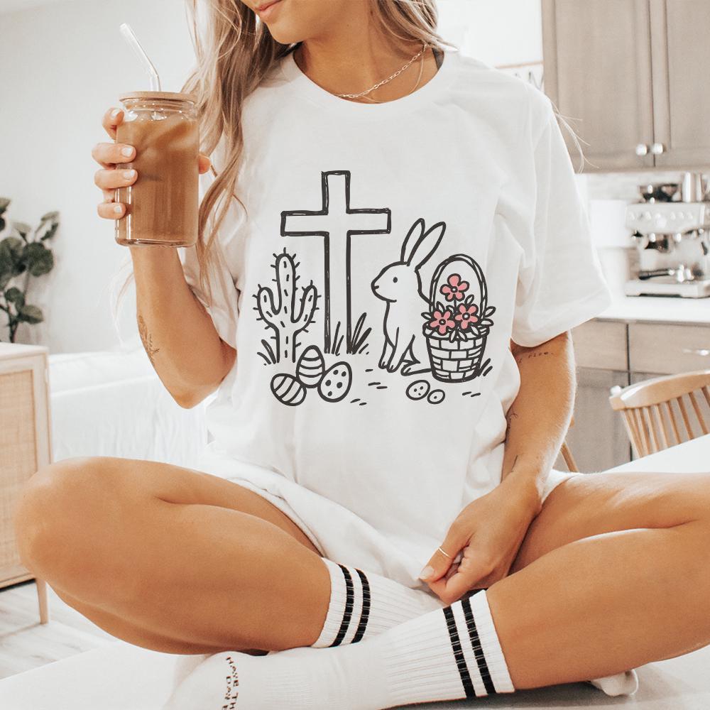 He Is Risen PNG, Matthew 28:6 Easter Design - 300 DPI Design for T-Shirt