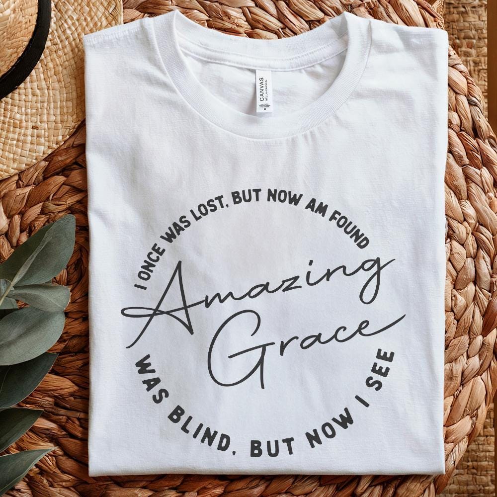 Amazing Grace PNG, Christian PNG Sublimation Design - 300 DPI Design for