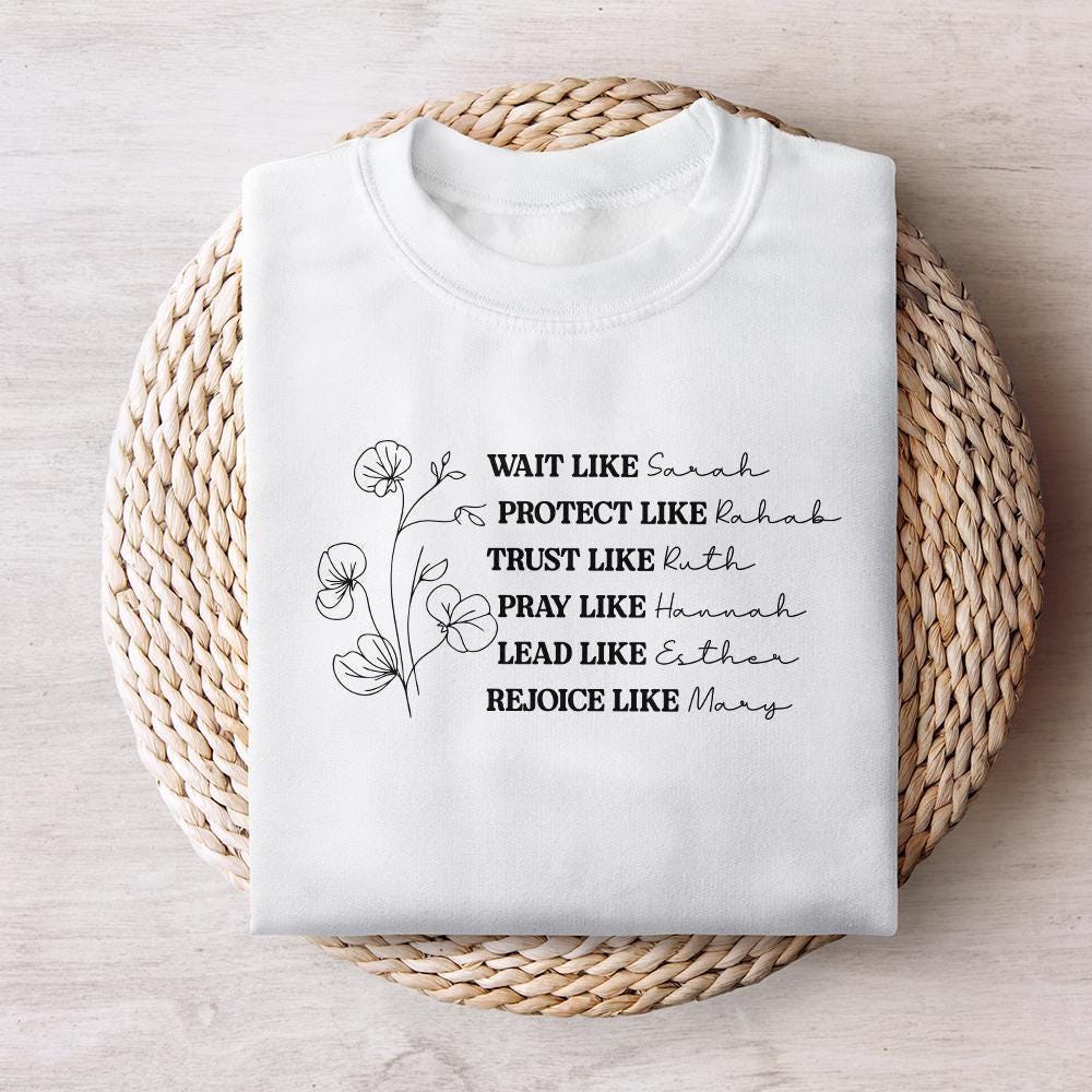 Women of the Bible png, Boho Christian png - 300 DPI Design for T-Shirt