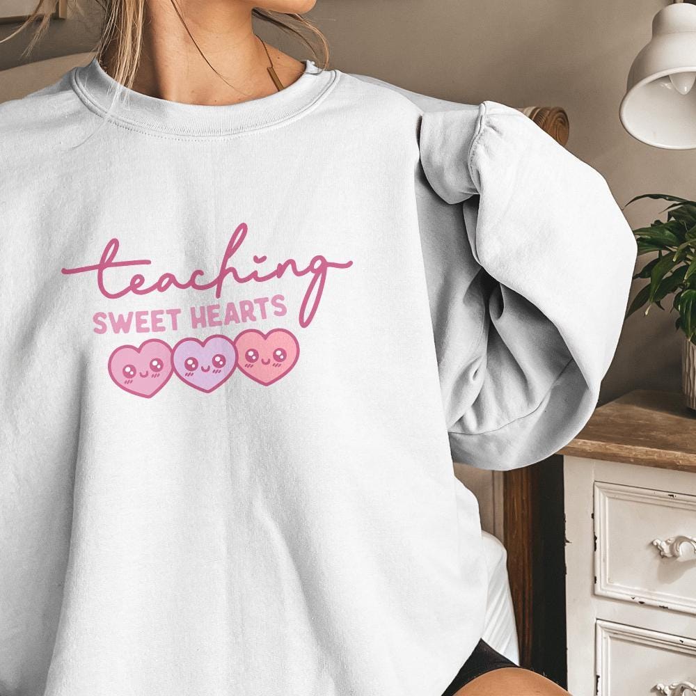 Teaching Sweethearts Png, Teacher Valentines Png - 300 DPI Design for