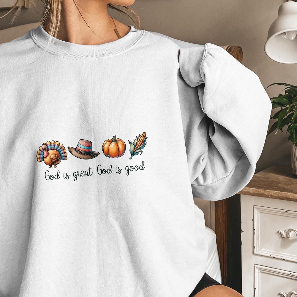 God is Great God is Good PNG, Instant Download - 300 DPI Design for T-Shirt