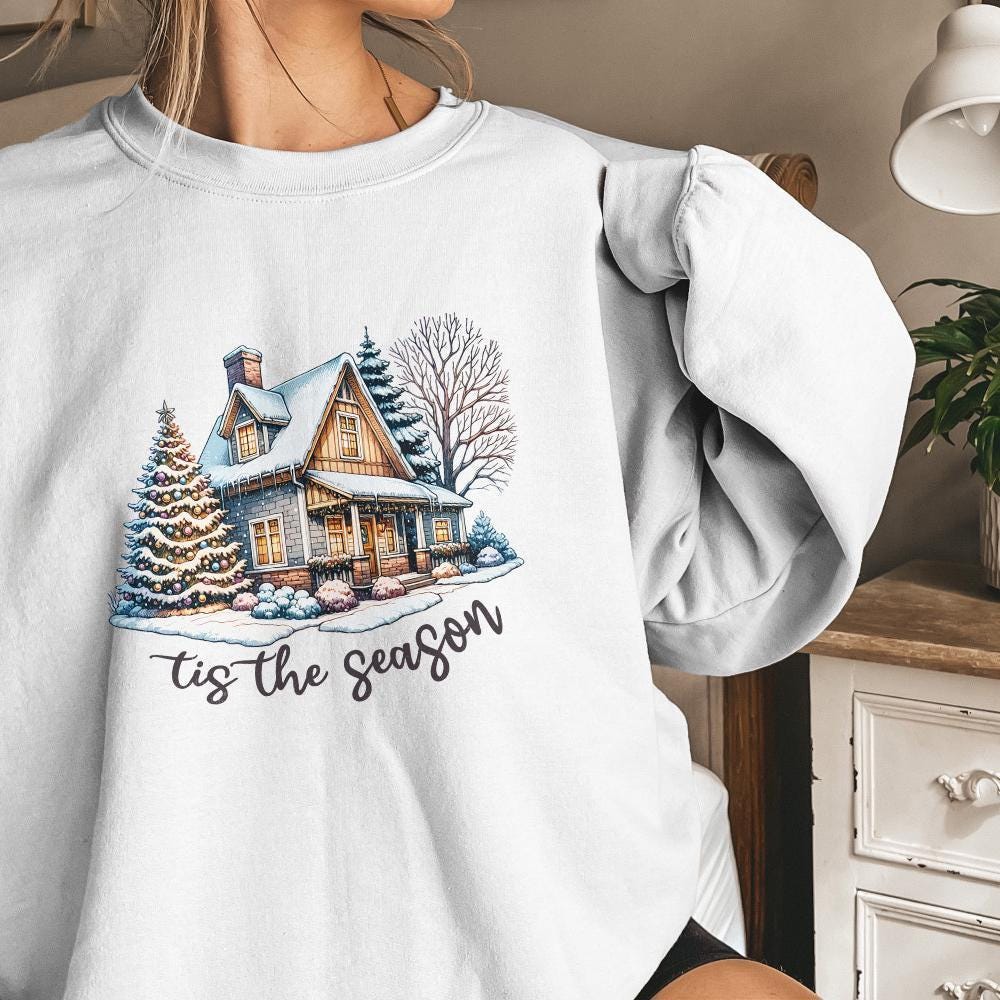 Tis the Season Png, Retro Christmas Png - 300 DPI Design for T-Shirt