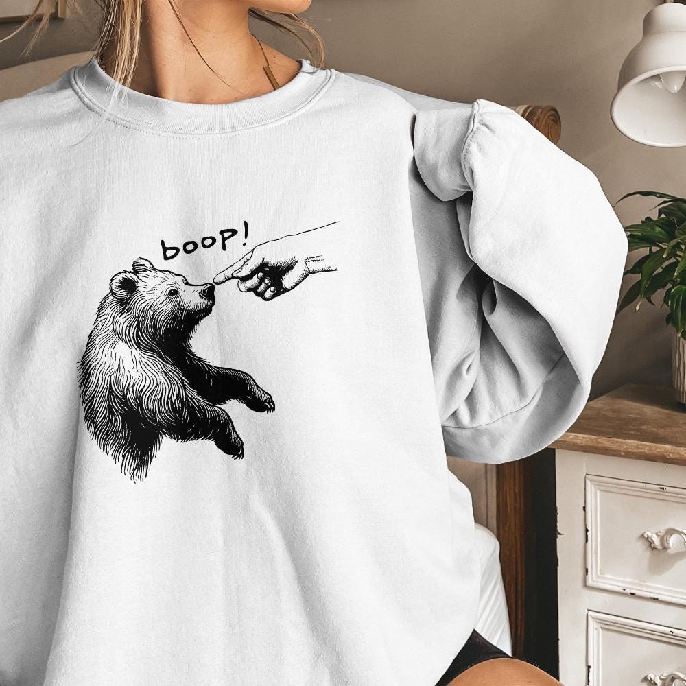 Boop Bear PNG, Grizzly Bear png - 300 DPI Design for T-Shirt