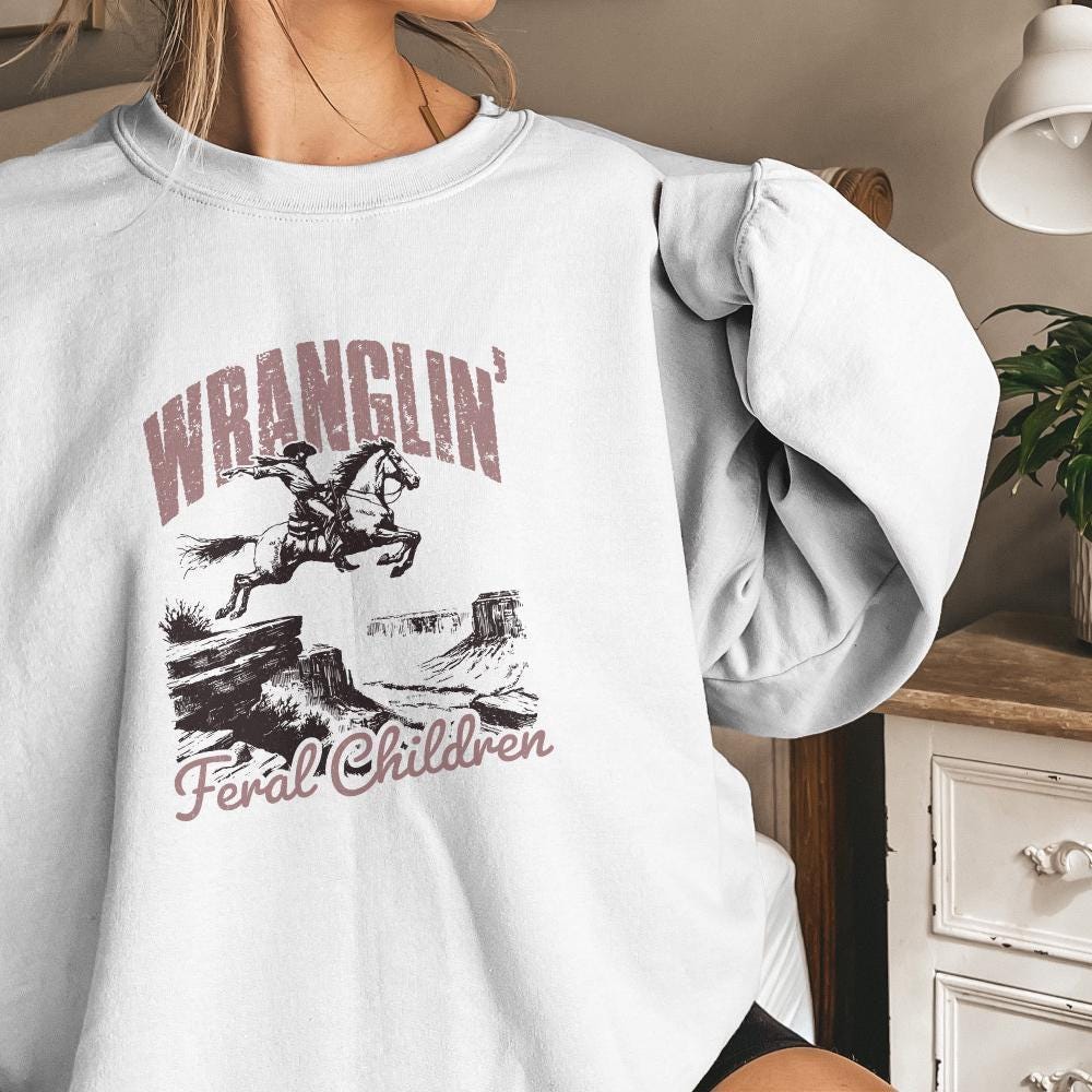 Wrangling Feral Children png, Southern PNG - 300 DPI Design for T-Shirt