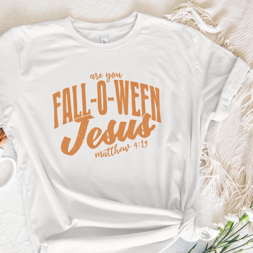 Are You Fall-O-Ween Jesus Png, Vintage Fall - 300 DPI Design for T-Shirt