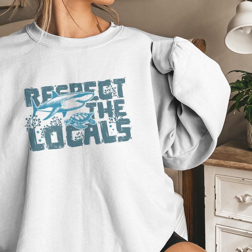 Respect the Locals Png, Summer Shirt Designs - 300 DPI Design for T-Shirt