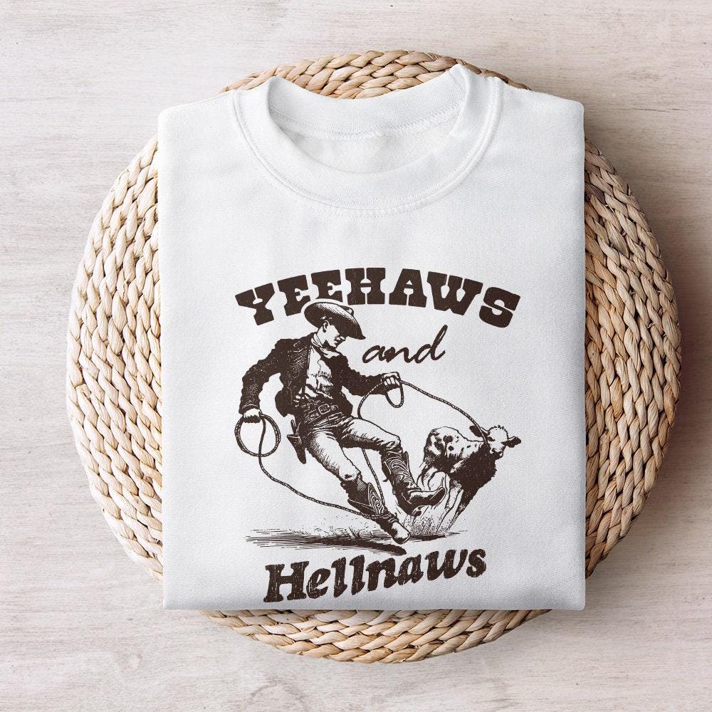 Yeehaws and Hellnaws PNG, Country png - 300 DPI Design for T-Shirt