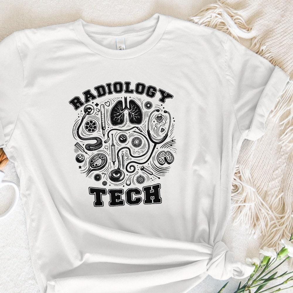Retro Radiology Tech PNG, Rad Tech Png - 300 DPI Design for T-Shirt