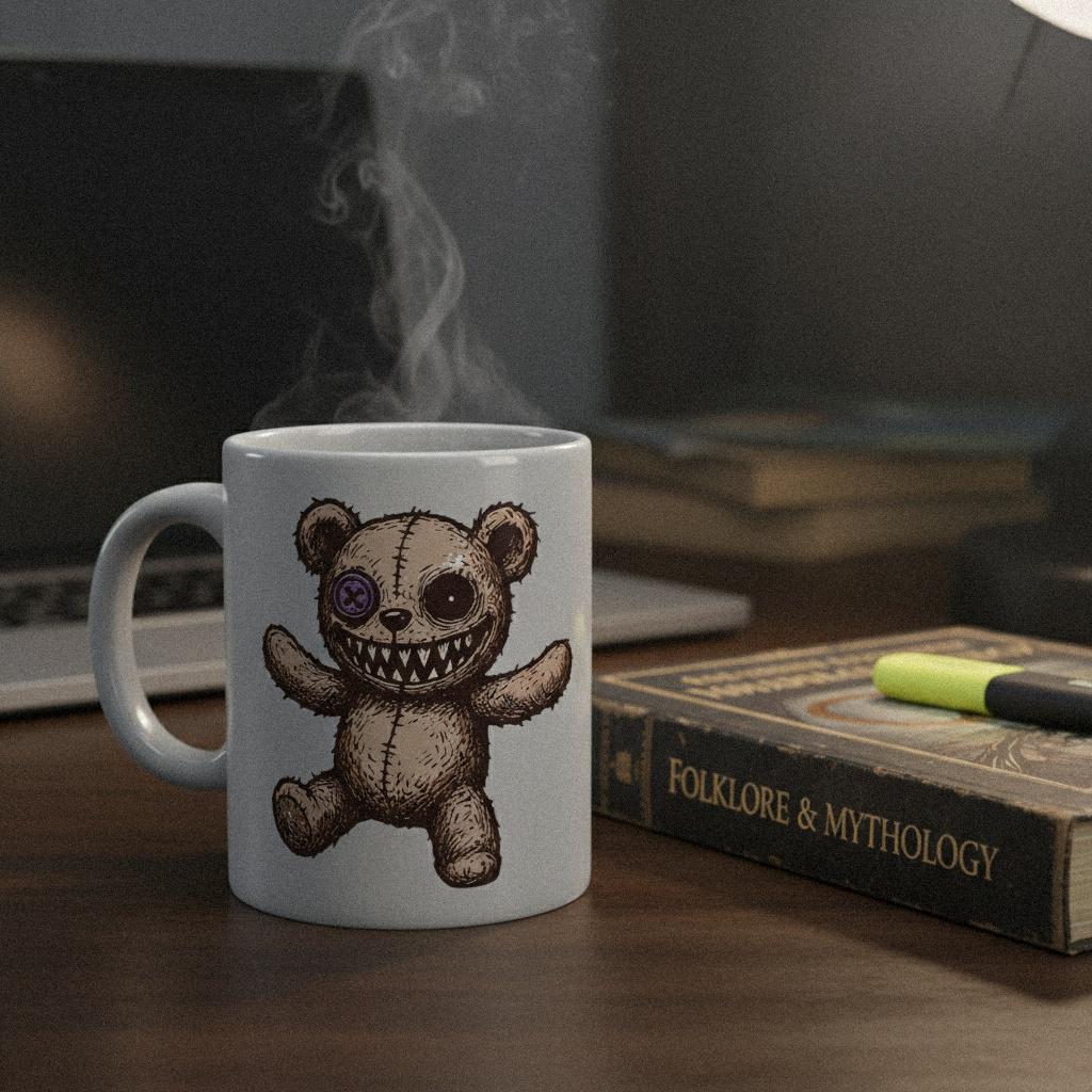 Creepy Teddy Bear Digital Download, Horror Cute Shirt - 300 DPI Design