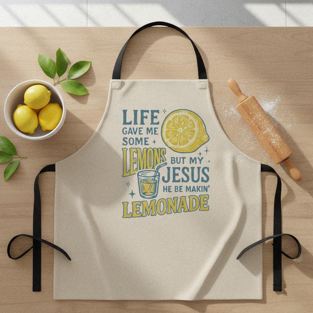 Life Gave Me Some Lemons But My Jesus He Be Makin’ Lemonade PNG,