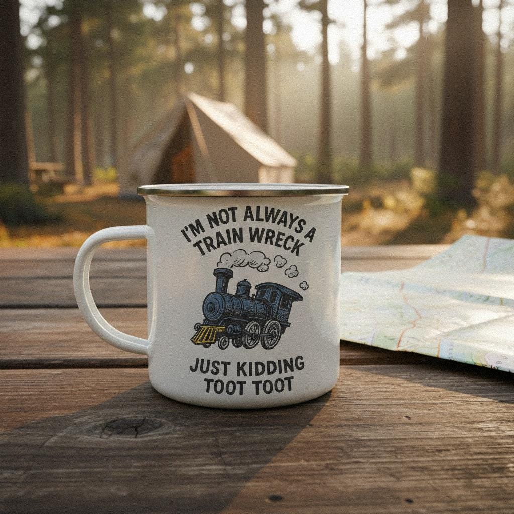 I'm Not Always a Train Wreck PNG, Just Kidding Toot Toot - 300 DPI Design