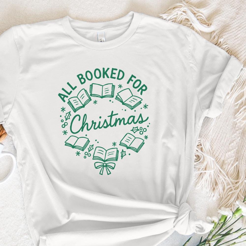 All Booked For Christmas PNG, Christmas Books PNG - 300 DPI Design for