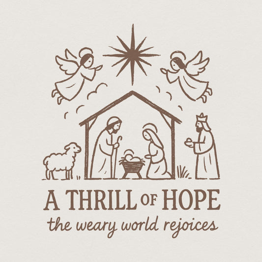 A Thrill Of Hope The Weary World Rejoices PNG, Nativity Scene PNG - 300