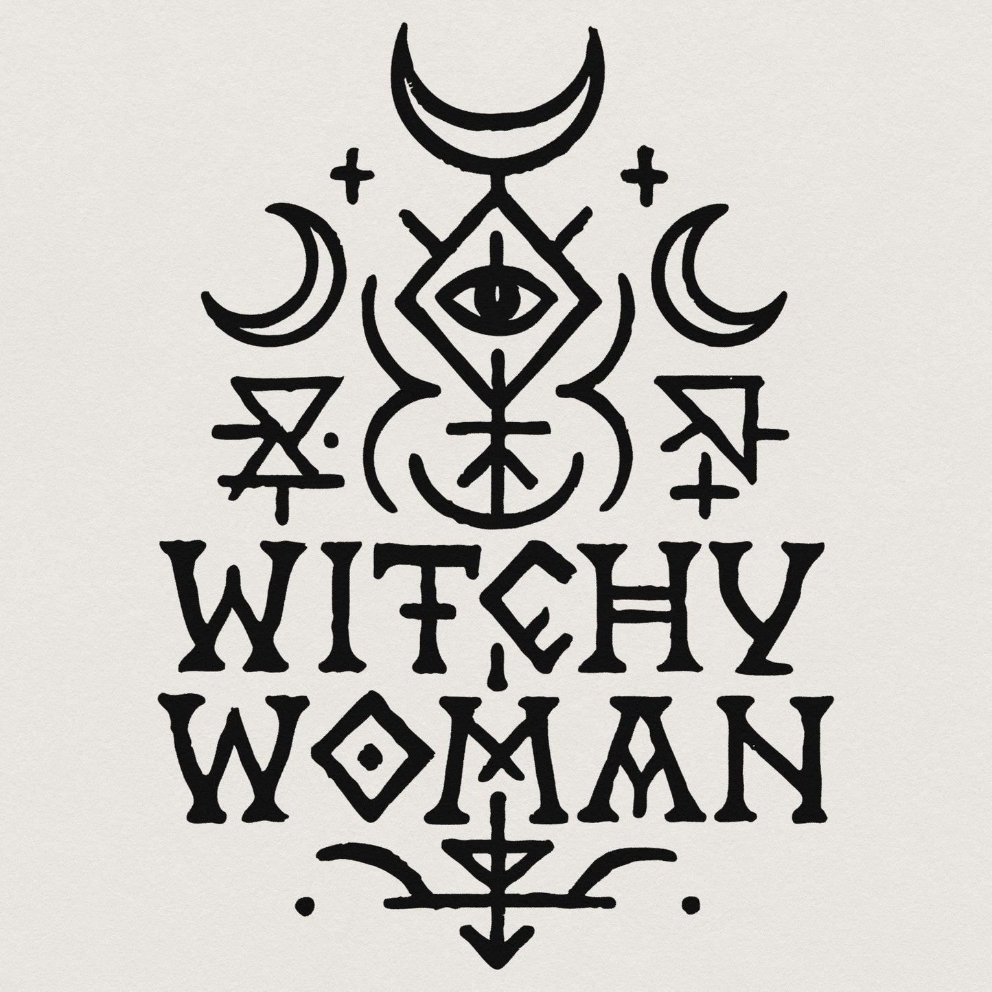 Witchy Woman PNG, Boho Occult Digital Download - 300 DPI Design for T-Shirt