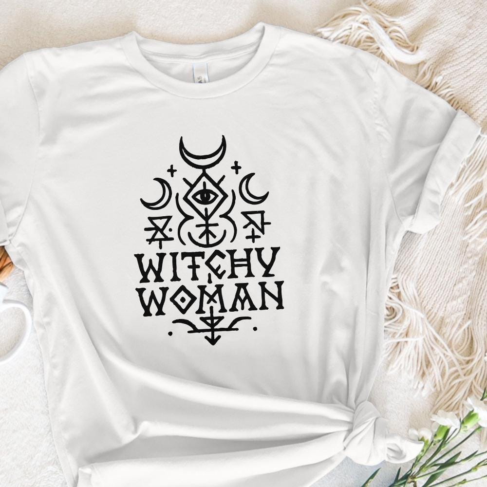Witchy Woman PNG, Boho Occult Digital Download - 300 DPI Design for T-Shirt
