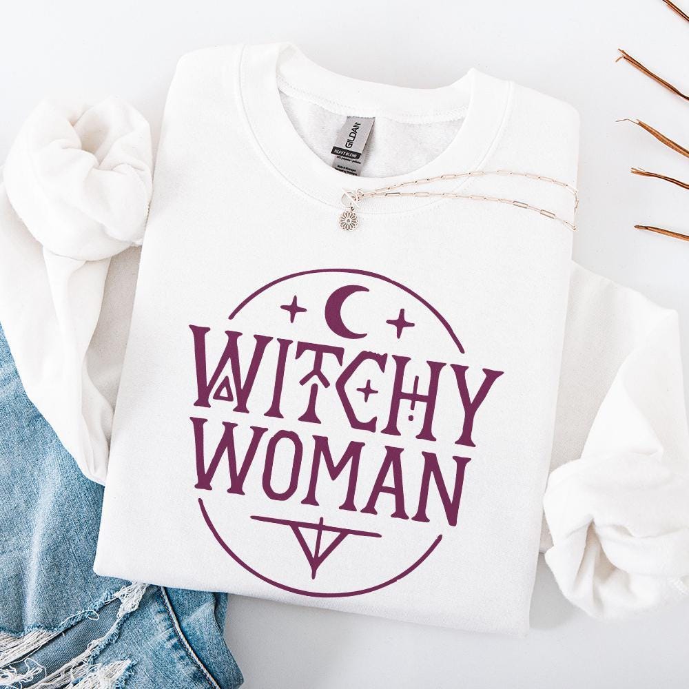 Witchy Woman PNG, Mystical Boho Halloween PNG - 300 DPI Design for T-Shirt