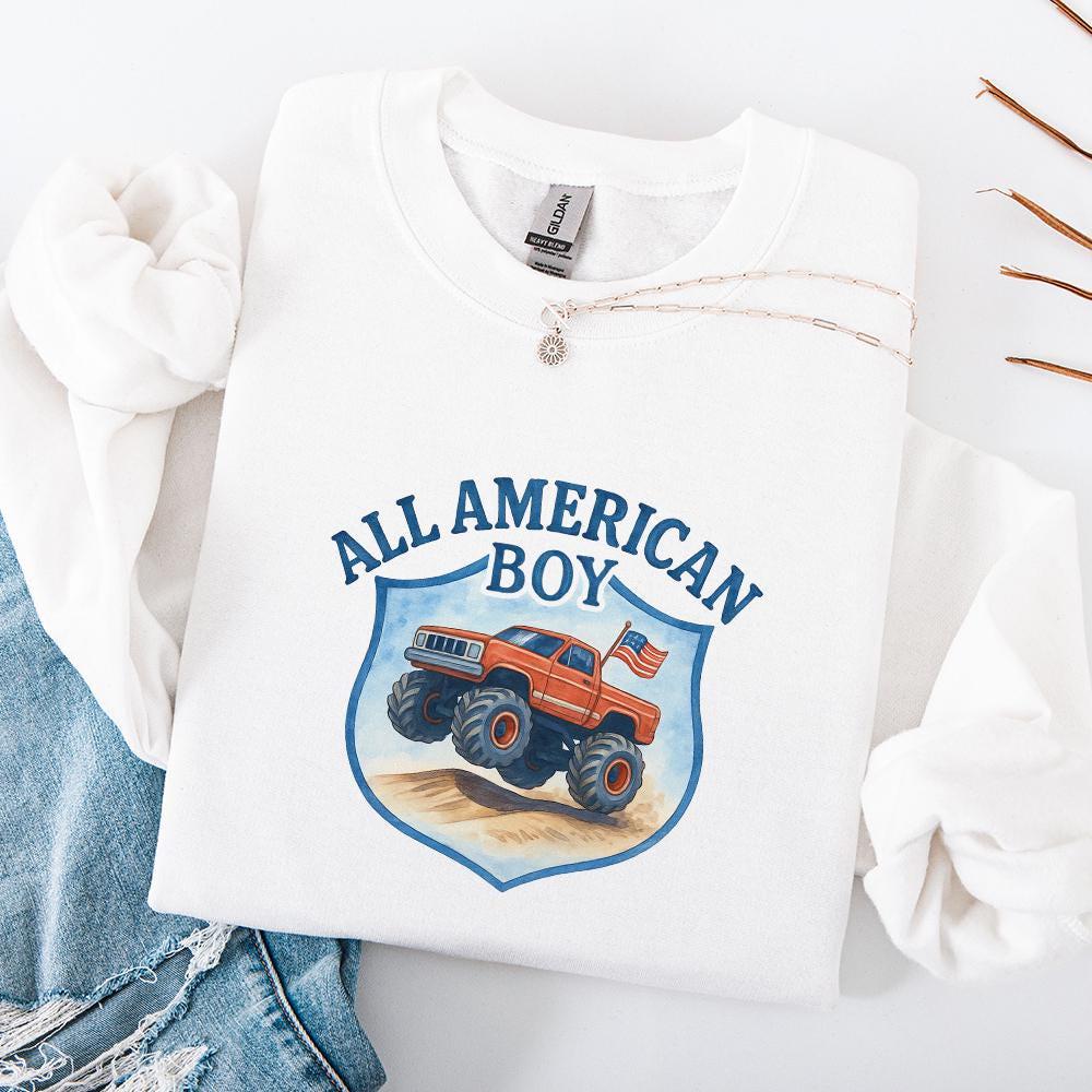 All American Boy PNG, 4th of July PNG - 300 DPI Design for T-Shirt