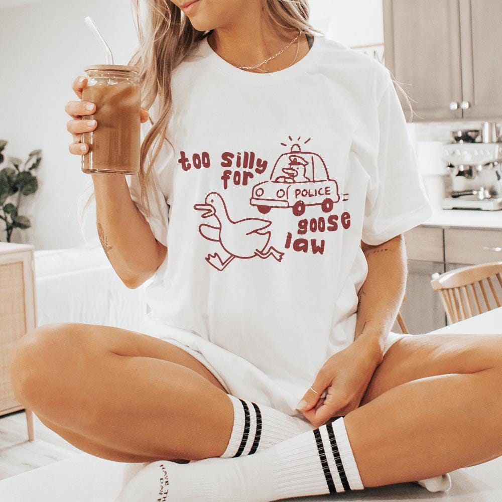 Got Too Silly Goose PNG, Silly Goose Jail - 300 DPI Design for T-Shirt