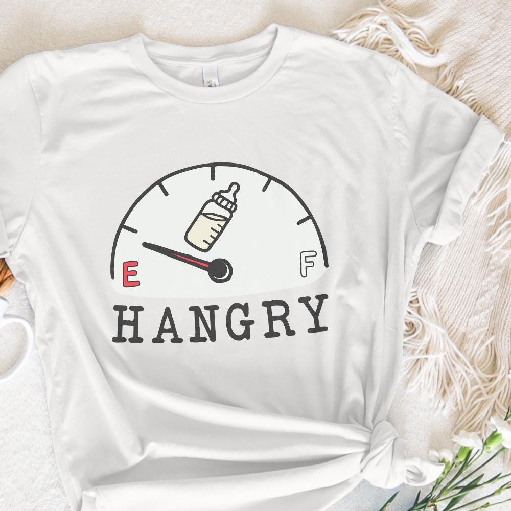 Baby Funny Bib PNG, Hungry Baby Design - 300 DPI Design for T-Shirt