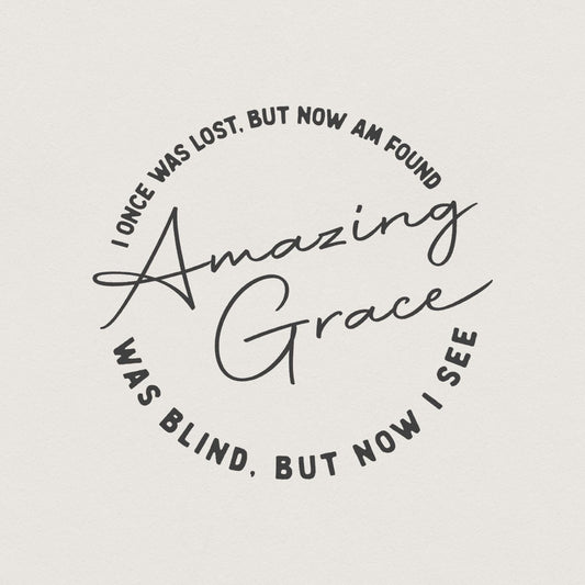 Amazing Grace PNG, Christian PNG Sublimation Design - 300 DPI Design for