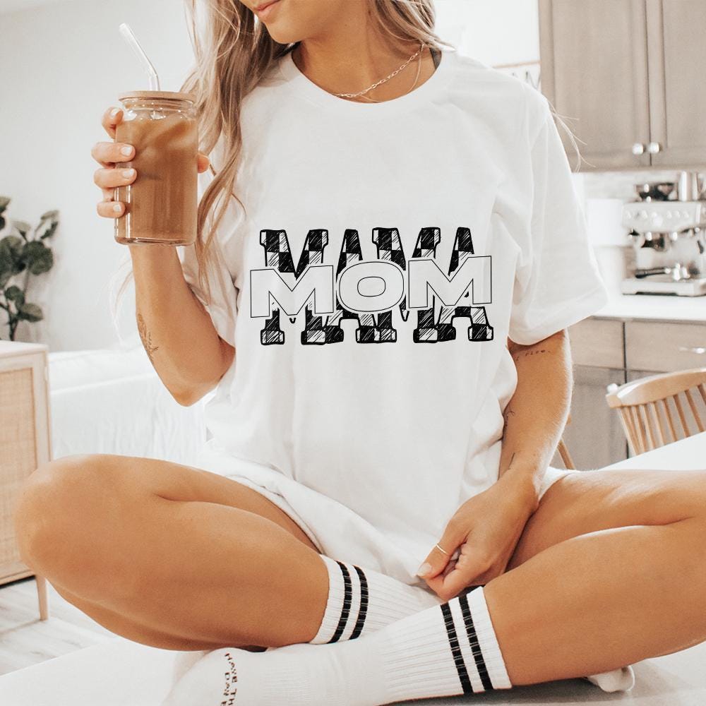 Mama PNG Digital Download, Retro Mama PNG - 300 DPI Design for T-Shirt