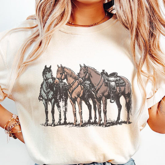 Western Horse PNG, Western Sublimation Design - 300 DPI Design for T-Shirt