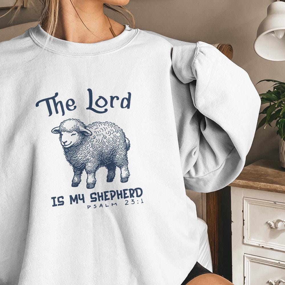 The Lord is My Shepherd Png, Christian Easter Sublimation - 300 DPI