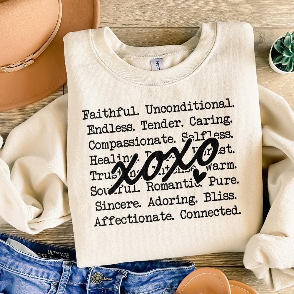 xoxo words png, Romantic Valentines Day png - 300 DPI Design for T-Shirt