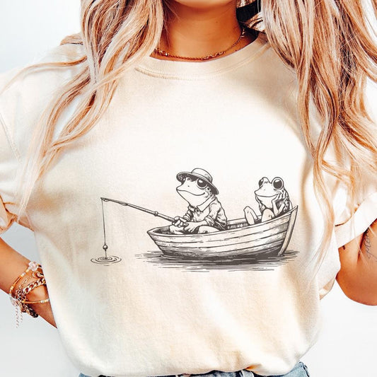 Vintage Frog Clip Art, Frog Sublimation PNG - 300 DPI Design for T-Shirt