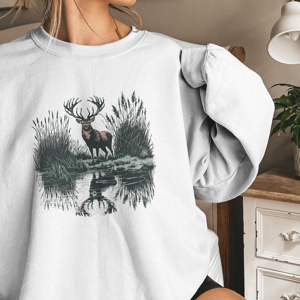 Deer Sublimation Design, Hunting PNG - 300 DPI Design for T-Shirt