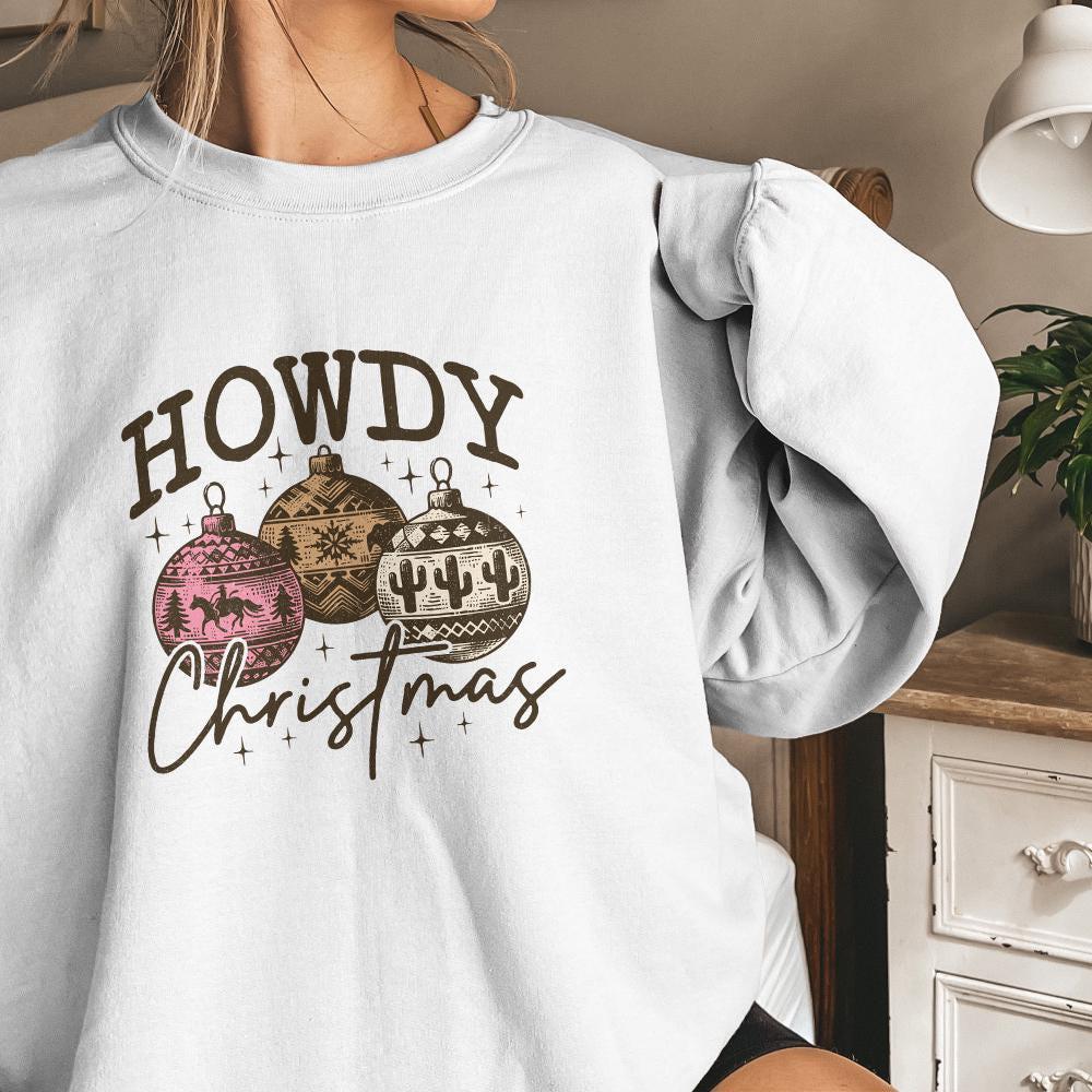 Howdy Christmas PNG, Western Sublimation Design - 300 DPI Design for