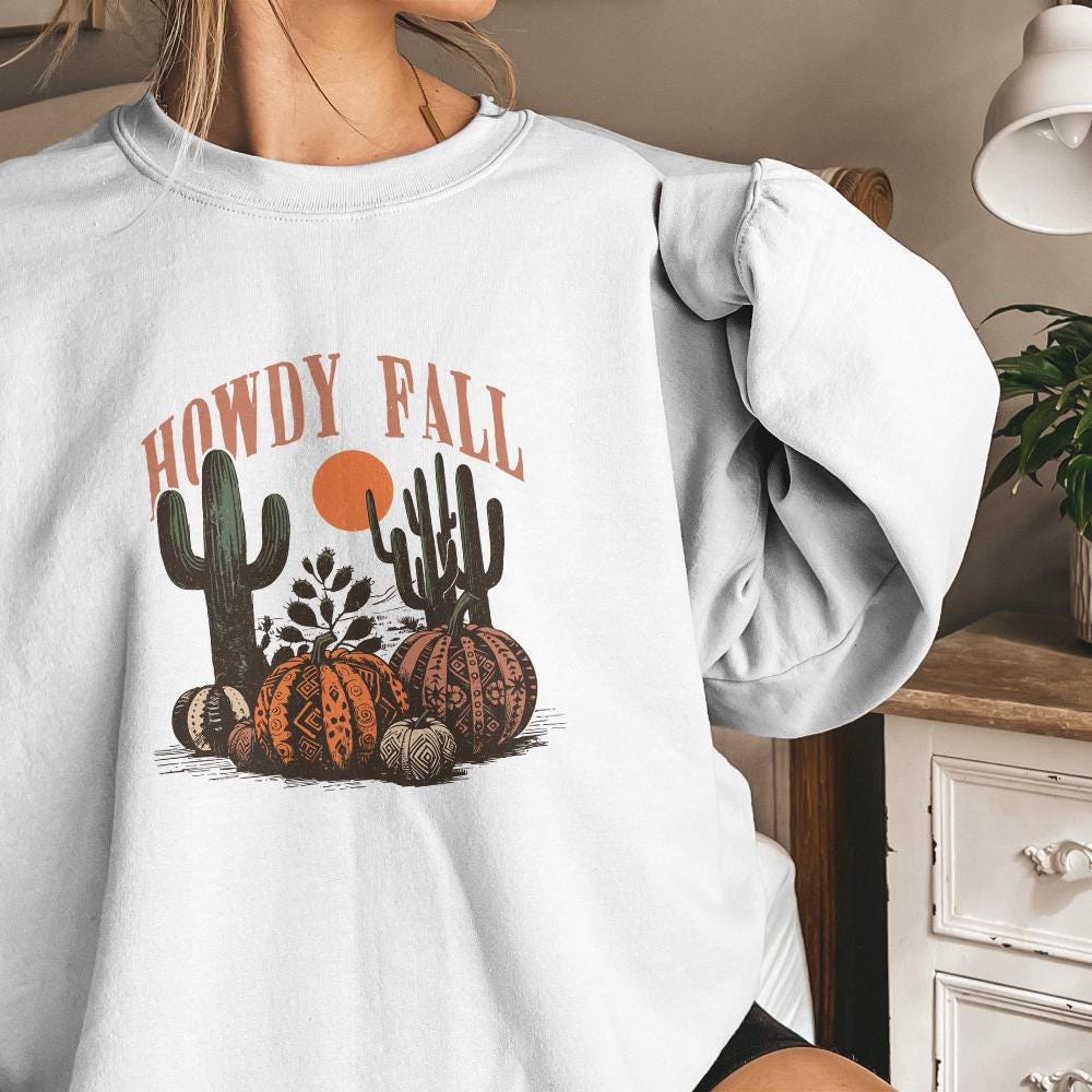 Western Fall Png, Howdy Fall Png - 300 DPI Design for T-Shirt