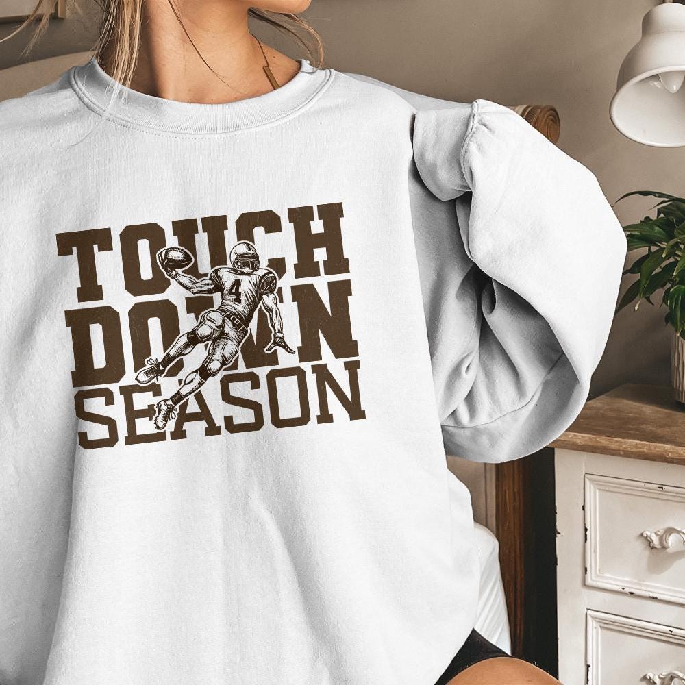Touchdown Season PNG, Football Mom png - 300 DPI Design for T-Shirt