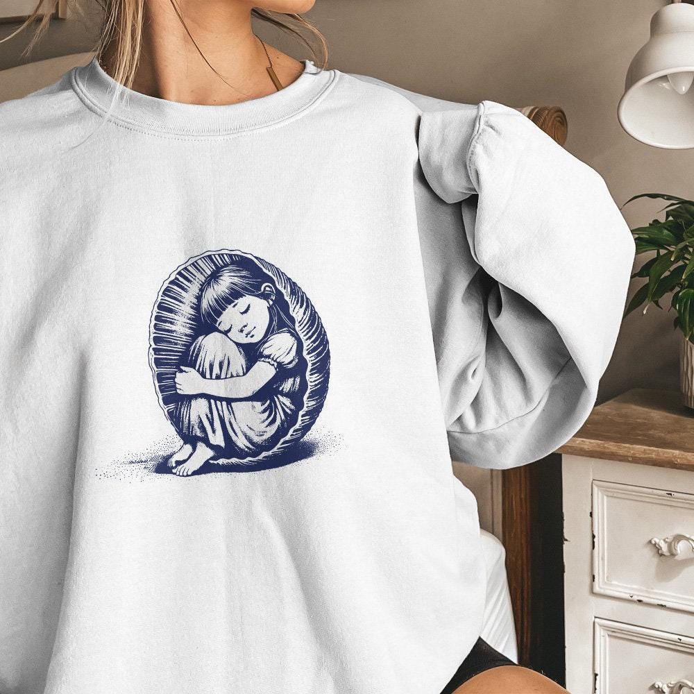 Sleepy Child Png, Cocoon Png - 300 DPI Design for T-Shirt