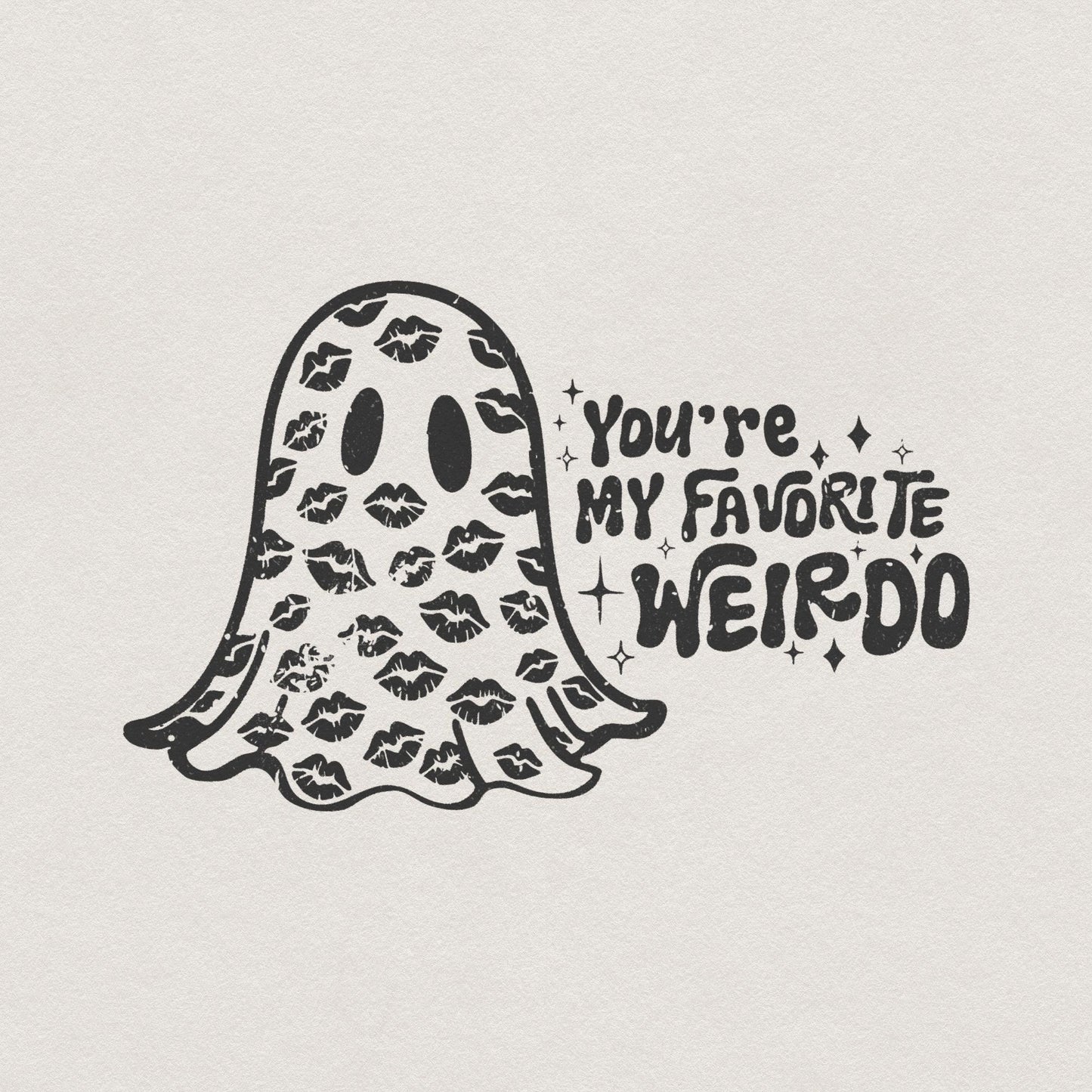 You're My Favorite Weirdo PNG, Funny Valentine PNG - 300 DPI Design for