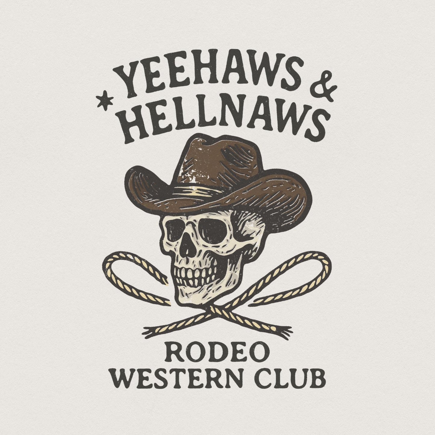 Yeehaws & Hellnaws PNG, Rodeo Western Club PNG - 300 DPI Design for T-Shirt