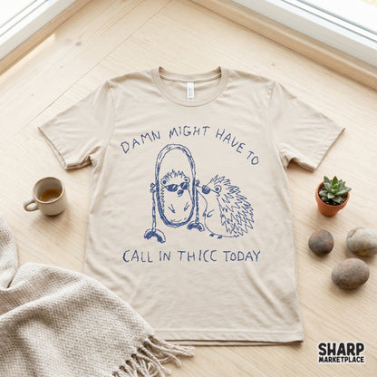 Digital sublimation design featuring a sarcastic hedgehog in sunglasses admiring itself in a mirror, perfect for funny apparel, stickers, or custom tumblers.