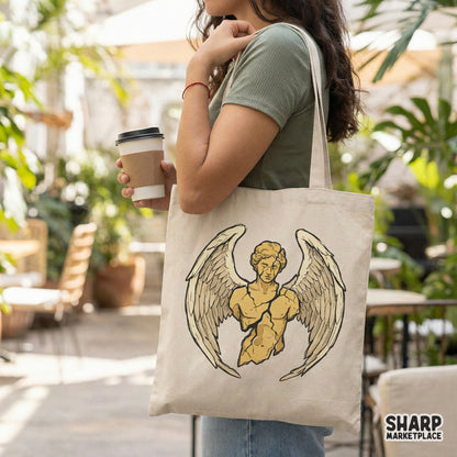 Broken Angel Statue PNG, Greek Sculpture Winged Bust Clipart - 300 DPI