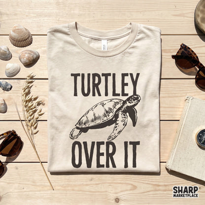 Funny sarcastic sea turtle meme sublimation design for summer beach shirts