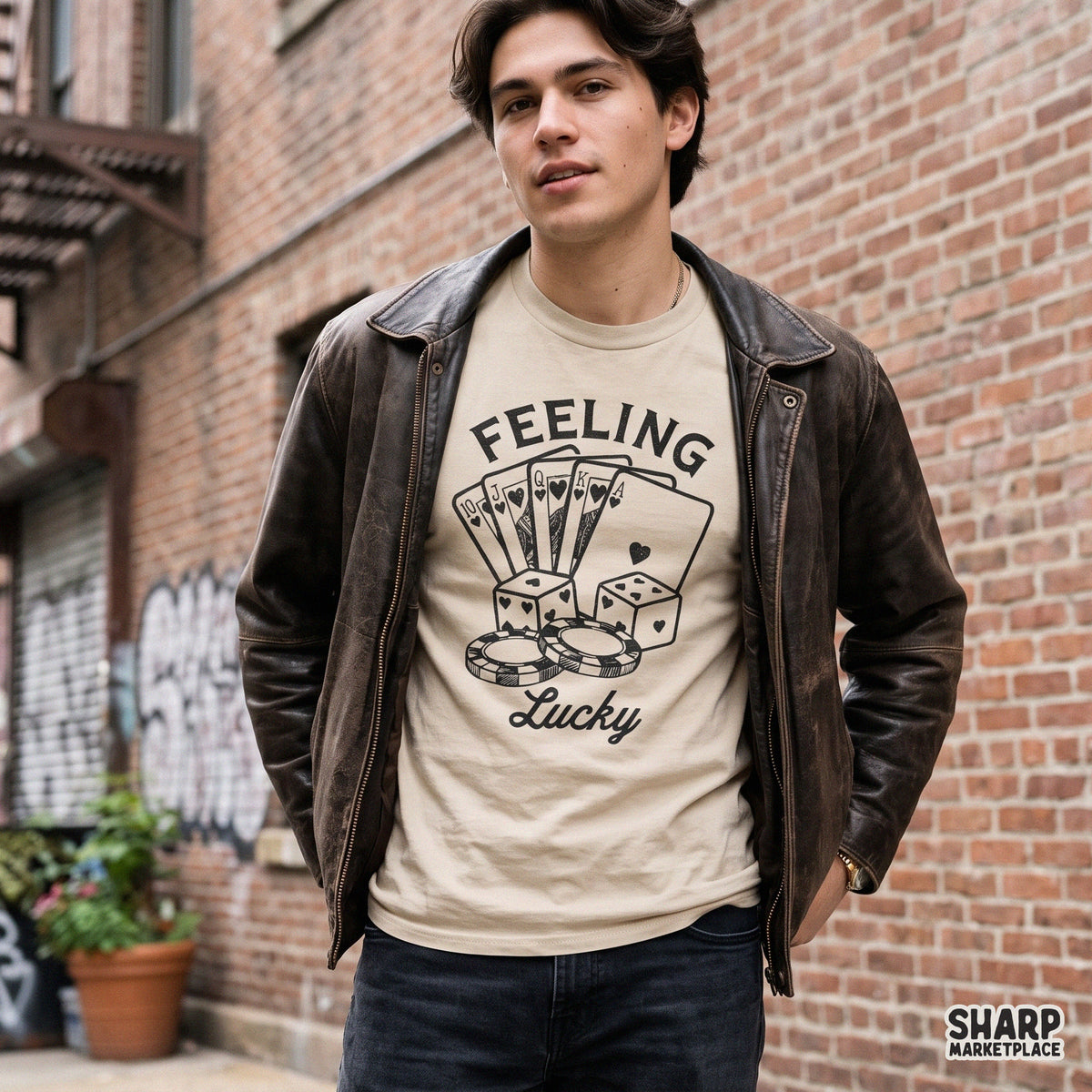 Feeling Lucky Sublimation PNG, Trendy Poker Cards Shirt