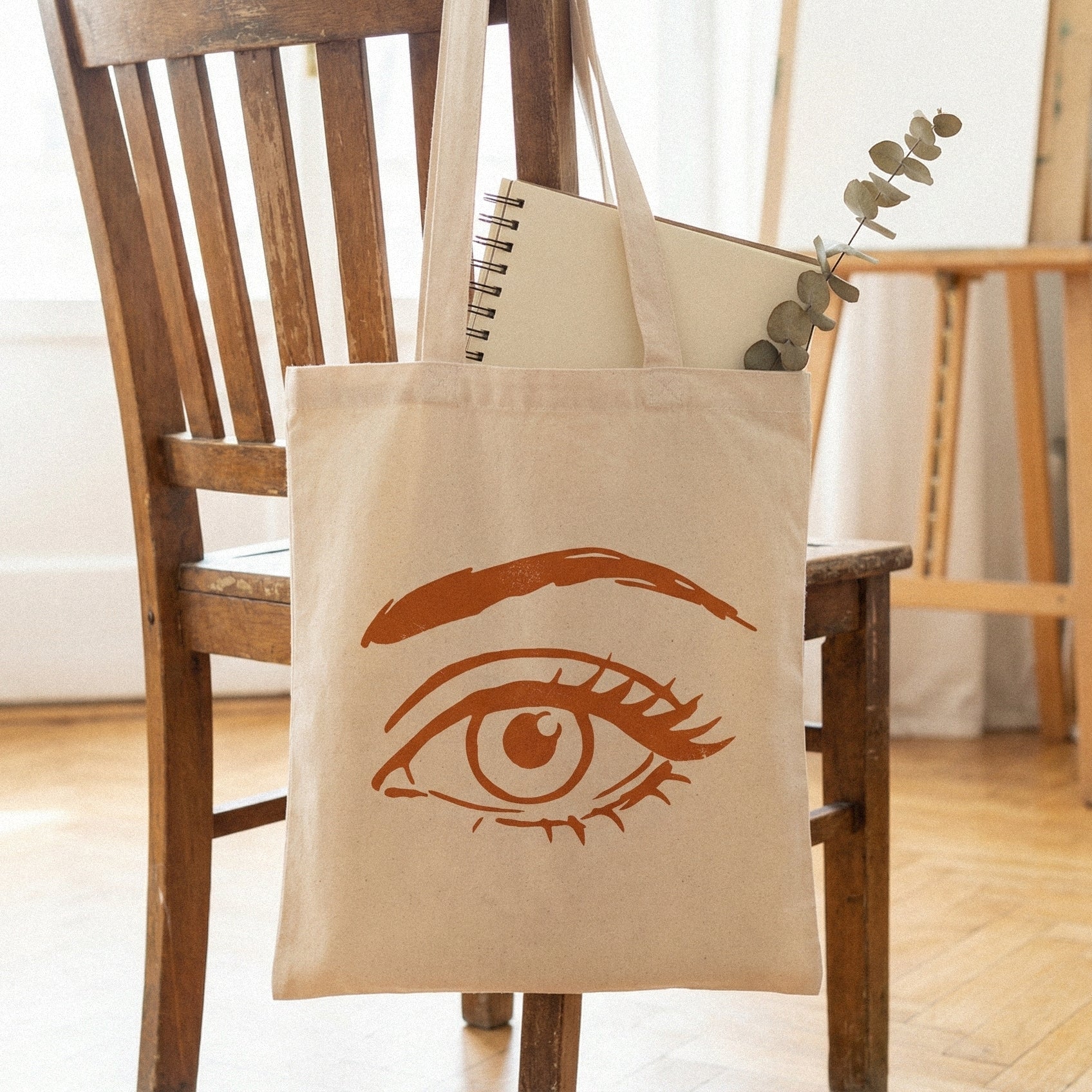 Orange Eye PNG, Line Art Drawing - 300 DPI Design for T-Shirt