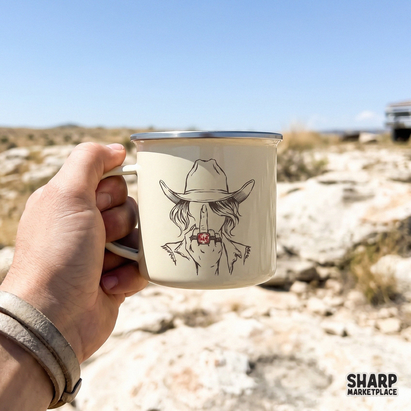 Monochromatic western design featuring a cowgirl in a cowboy hat, perfect for edgy t-shirt sublimation, stickers, or custom DIY apparel projects.