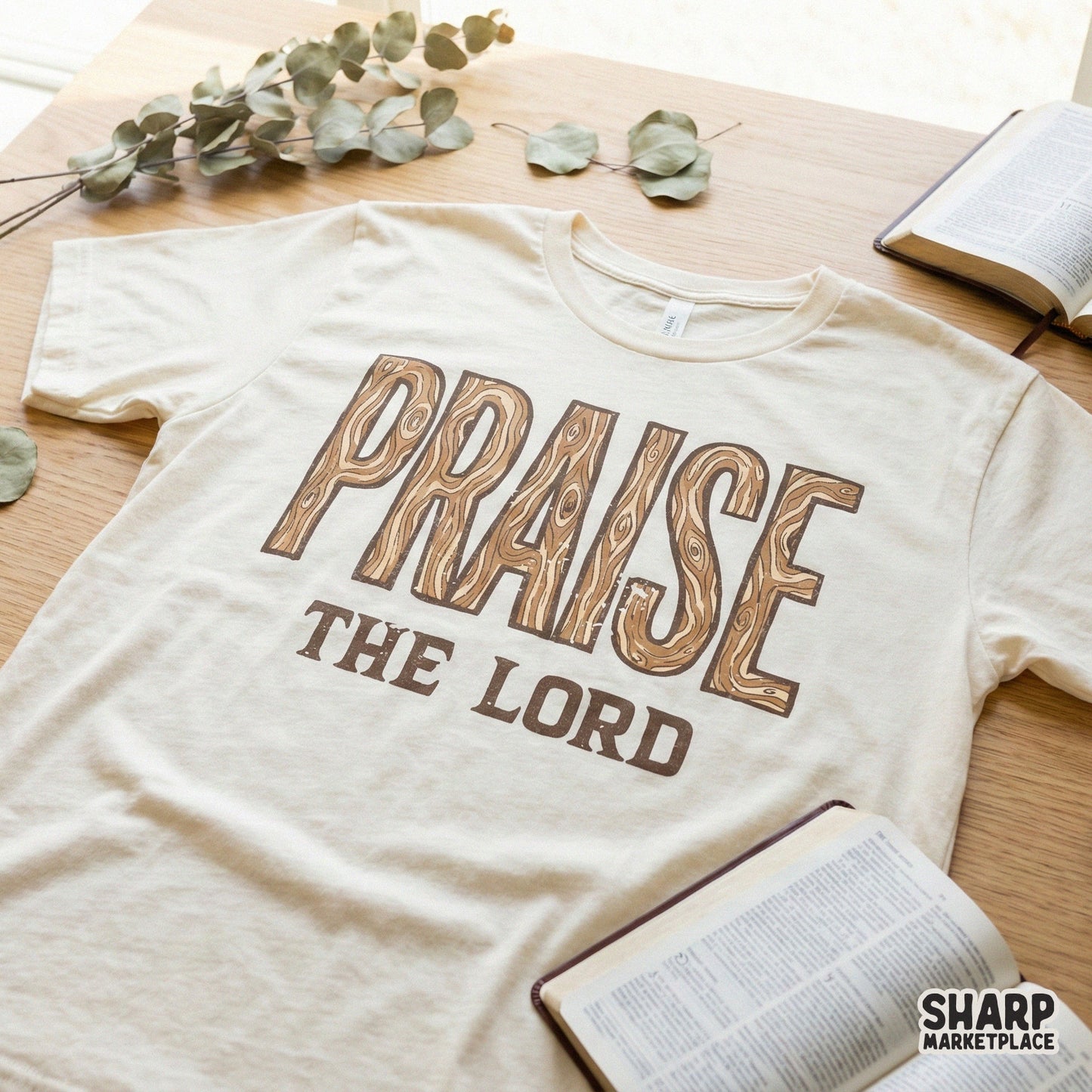 Praise The Lord PNG, Christian Digital Design - 300 DPI Design for T-Shirt