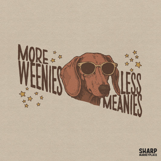 Funny retro dachshund wearing sunglasses graphic for dog mom sublimation shirts