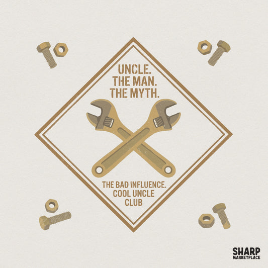 Uncle. The Man. The Myth. PNG Design, Cool Uncle Club Shirt - 300 DPI