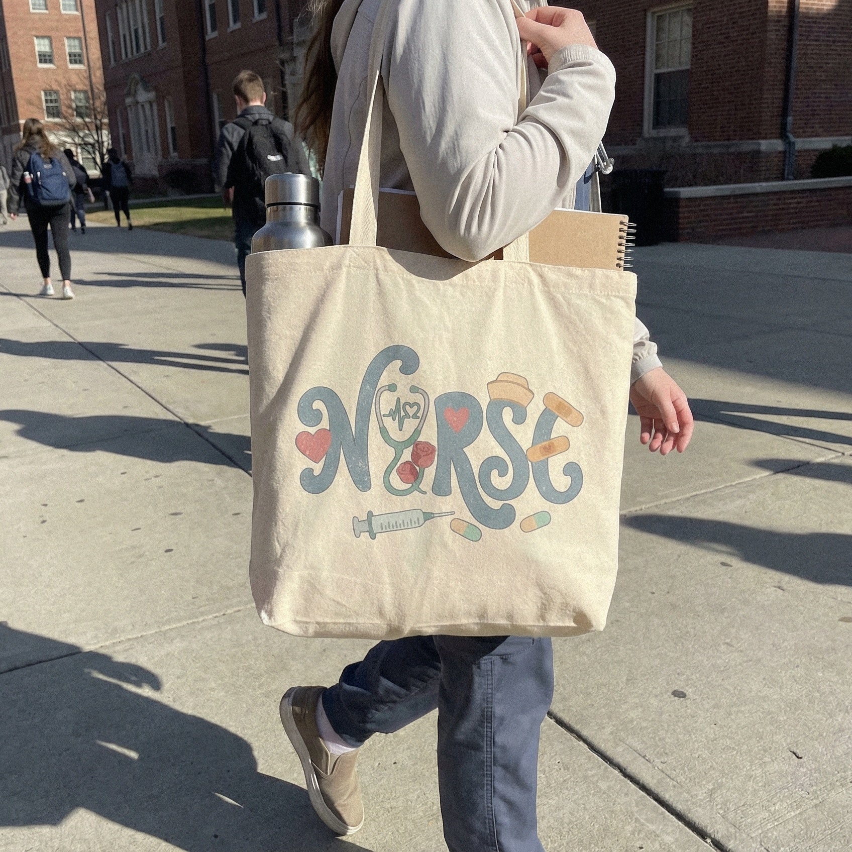 Nurse PNG, Stethoscope Heart Nurse Letter Art - 300 DPI Design for T-Shirt