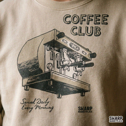 Coffee Club Served Daily Every Morning Sublimation PNG