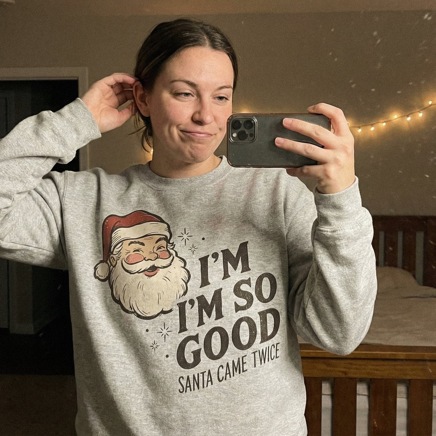 I'm So Good Santa Came Twice PNG, Funny Christmas Shirt - 300 DPI Design