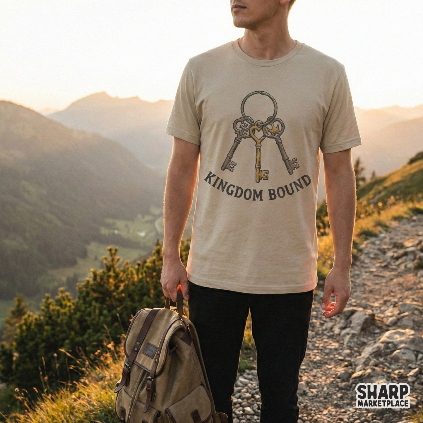 Kingdom Bound PNG, Vintage Keys Christian Shirt - 300 DPI Design for